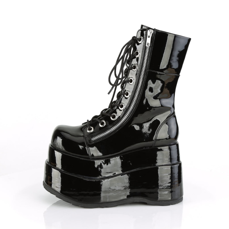 Bear-265 Botas Demonia Charol Negro