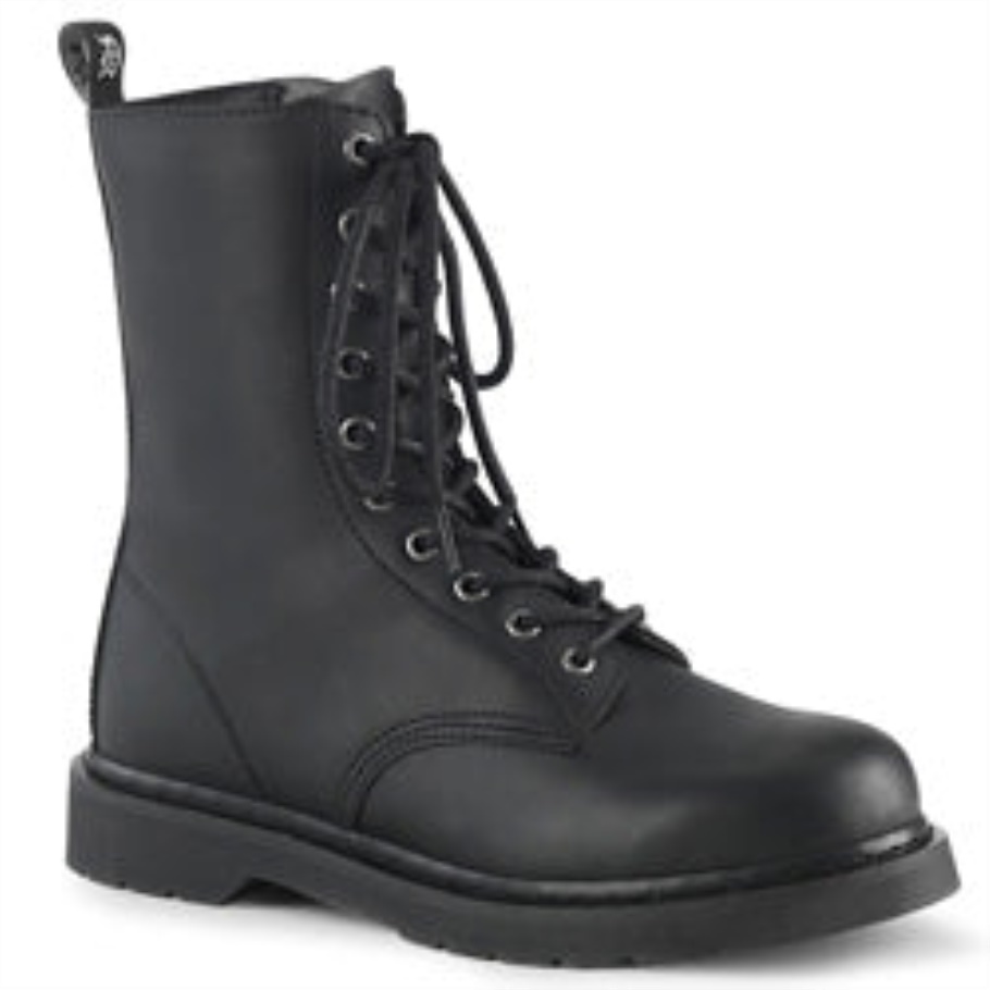 Bolt-200 Demonia Botas Black Vegan Leather