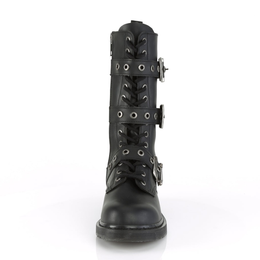 Bolt-330 Demonia Botas Black Vegan Leather