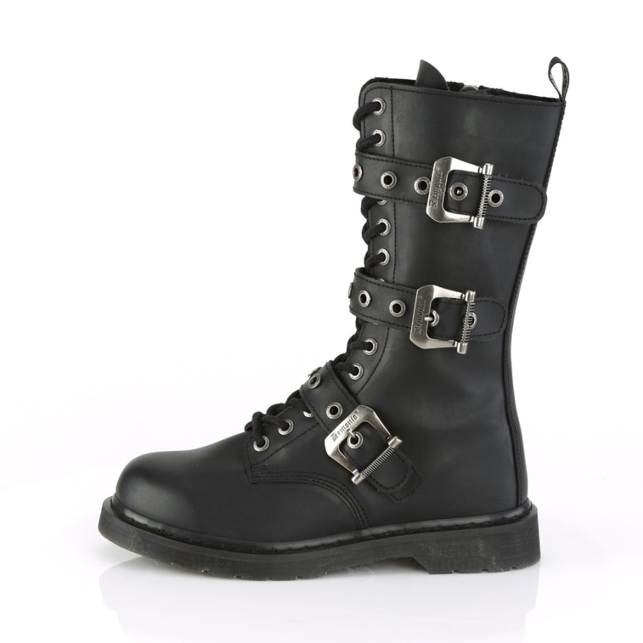 Bolt-330 Demonia Botas Black Vegan Leather