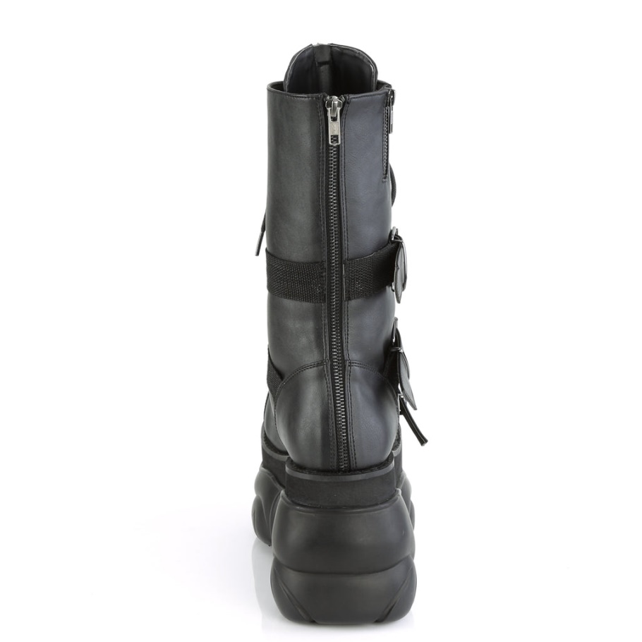 Boxer-230 Demonia Botas Cuero Vegano Negro