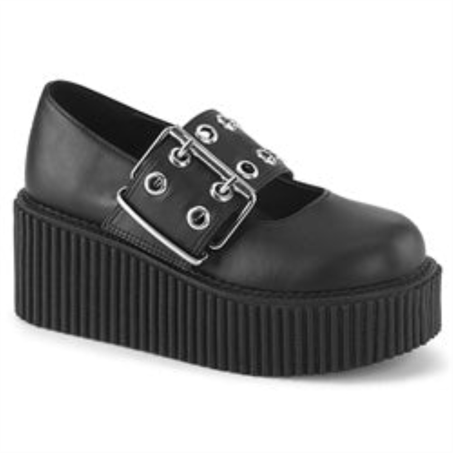 Creeper-230 Cuero Vegano Negro Demonia España