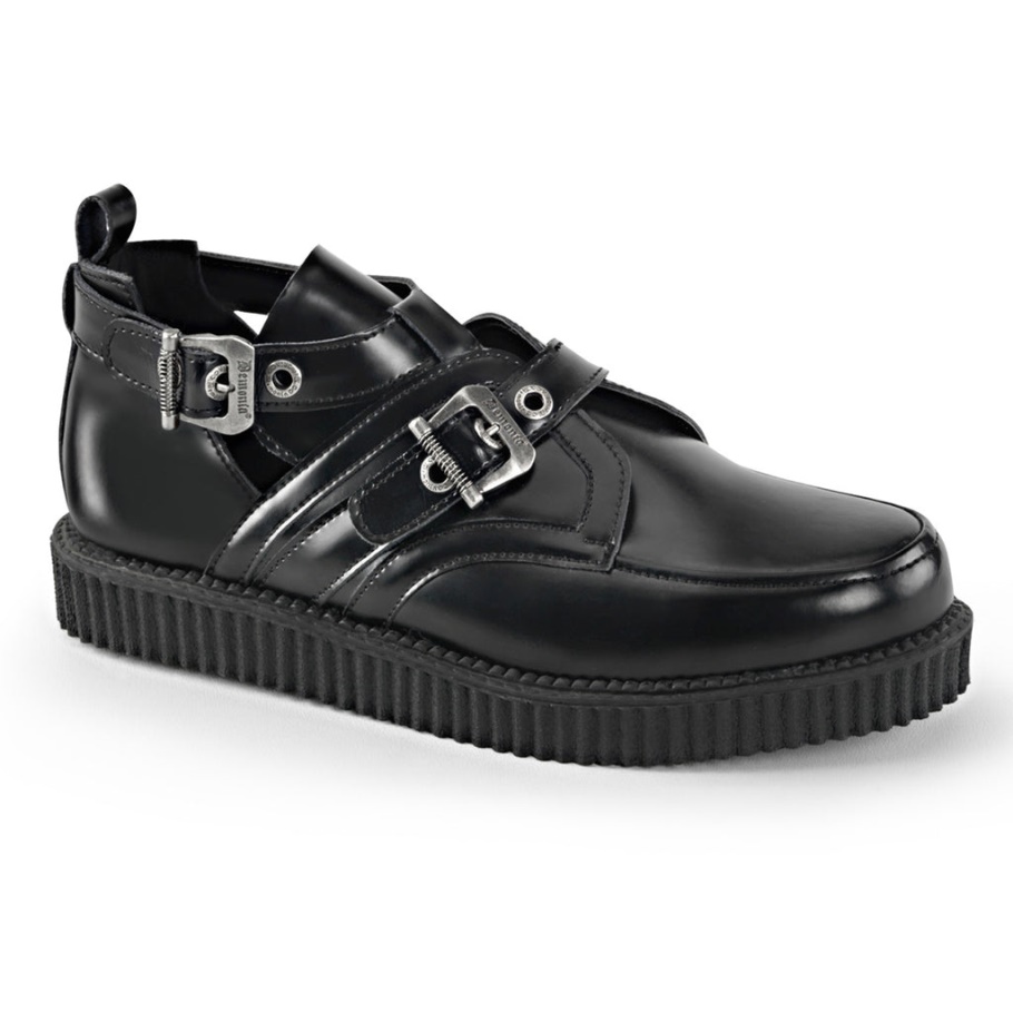 Creeper-615 Demonia Spain Cuero Negro