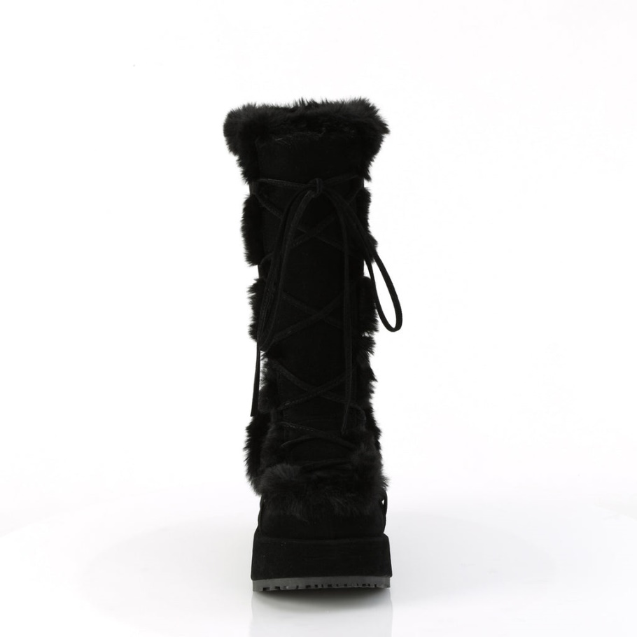 Cubby-311 Botas Demonia Ante Vegano Negro
