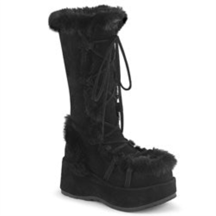 Cubby-311 Botas Demonia Ante Vegano Negro