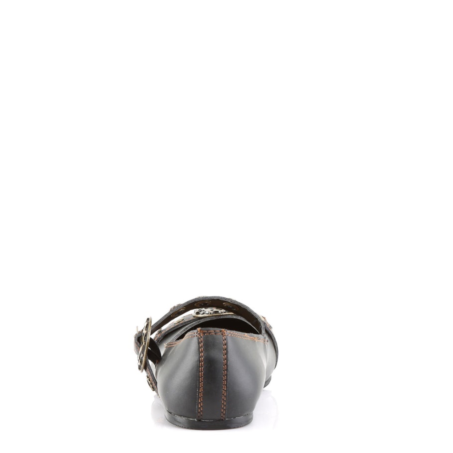 Daisy-09 Demonia Spain Cuero Vegano Negro