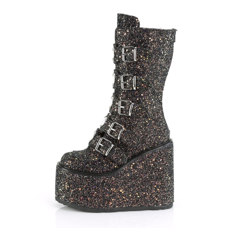 Demonia Spain Negro Multi Glitter Swing-230g