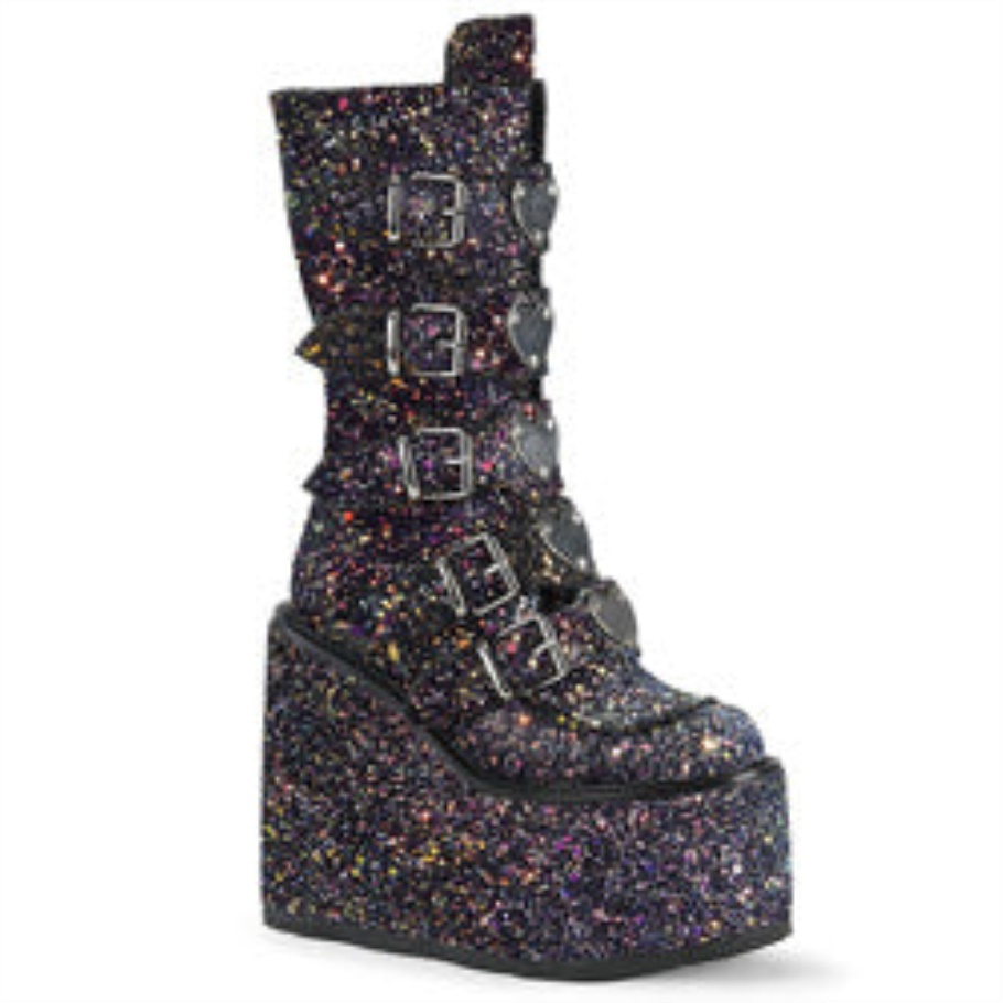 Demonia Spain Negro Multi Glitter Swing-230g