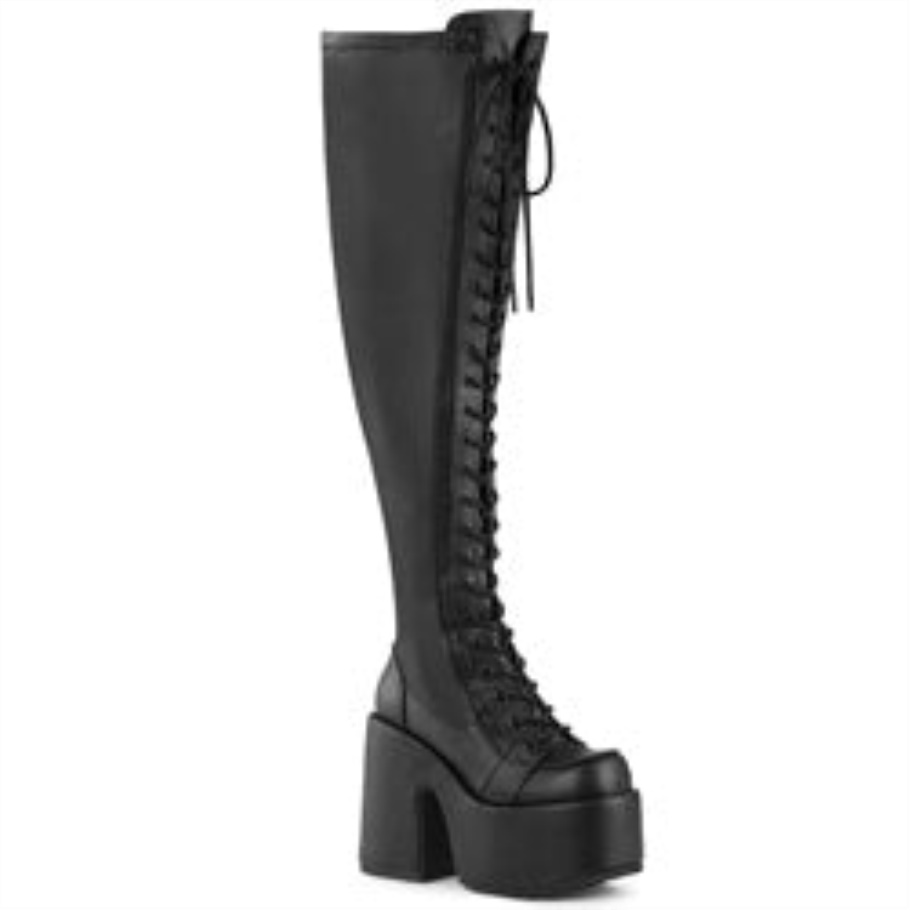 Demonia Spain Cuero Vegano Stretch Negro Camel-300wc