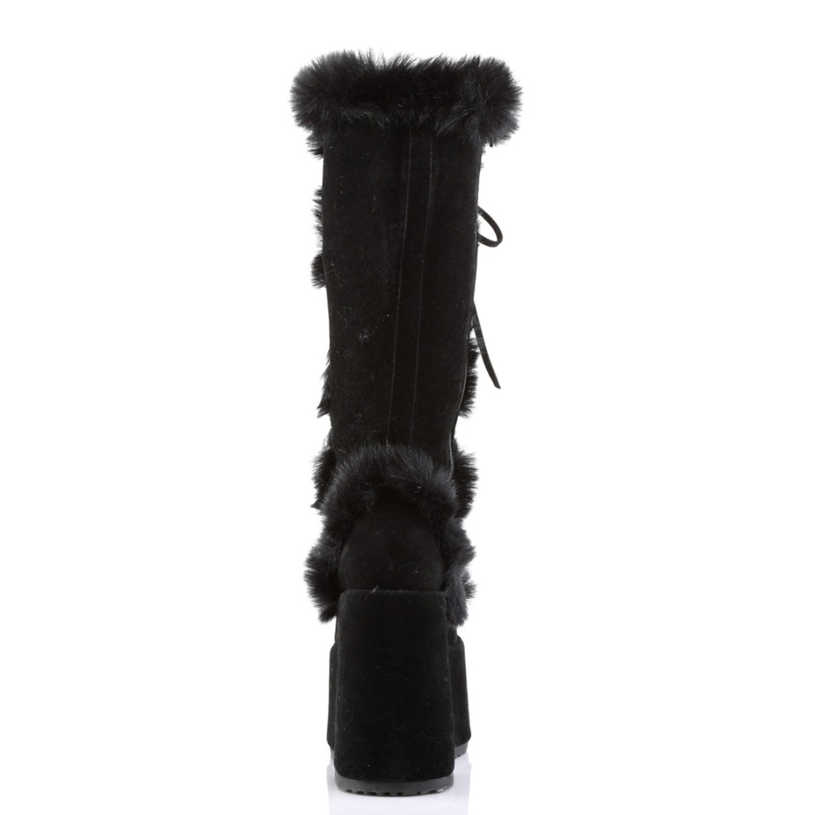 Demonia Botas Cuero Vegano Stretch Negro Slacker-200