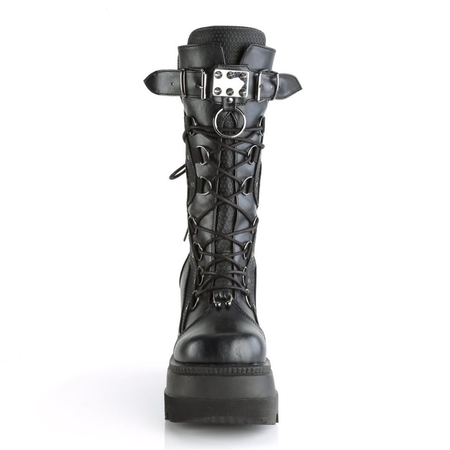 Demonia Botas Black Vegan Leather Bolt-265
