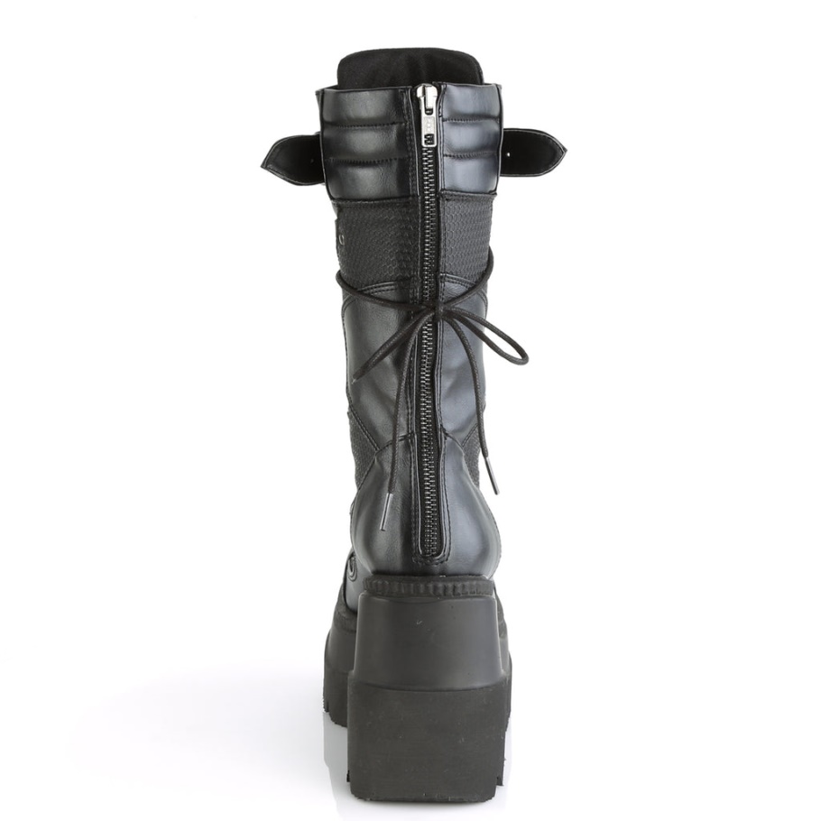 Demonia Botas Black Vegan Leather Bolt-265
