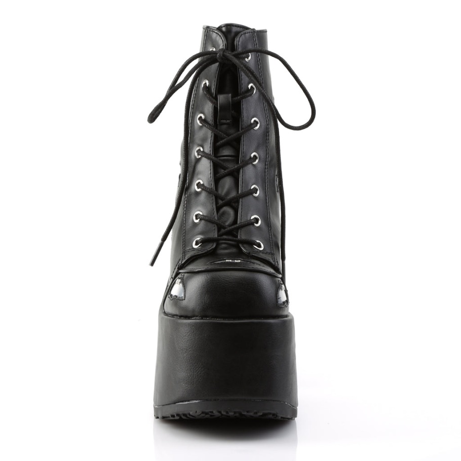 Demonia Spain Cuero Vegano Negro Bratty-32