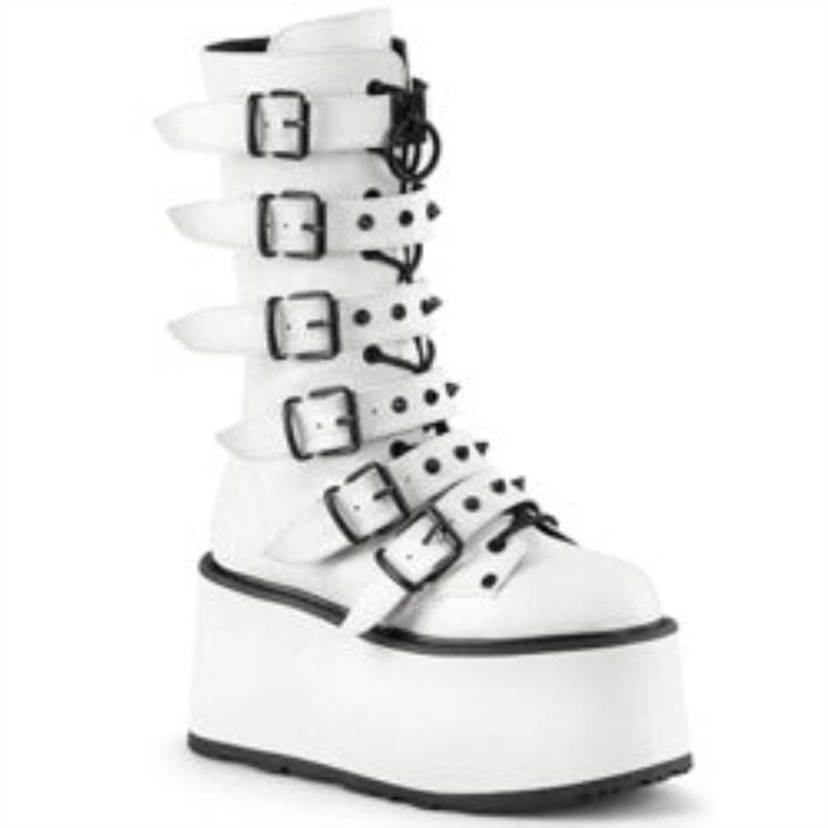 Demonia Spain Cuero Vegano Negro Creeper-215