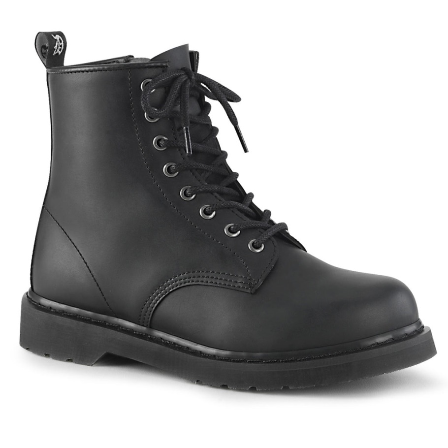 Botas Demonia Cuero Vegano Negro Riot-20