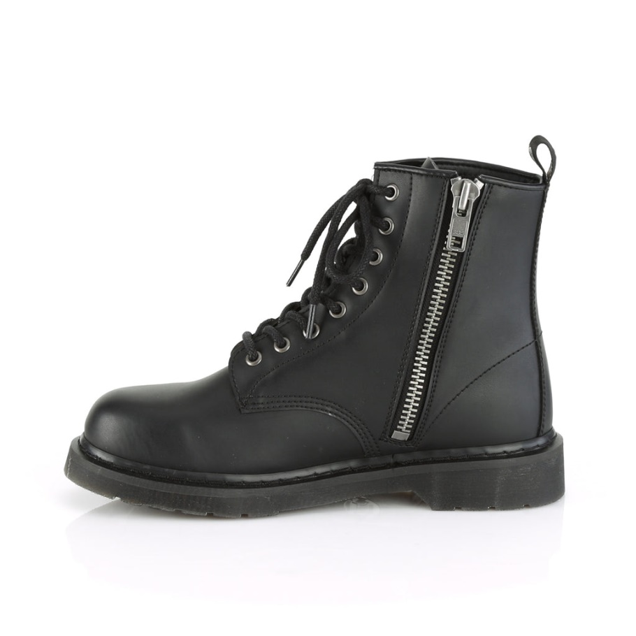 Botas Demonia Cuero Vegano Negro Riot-20