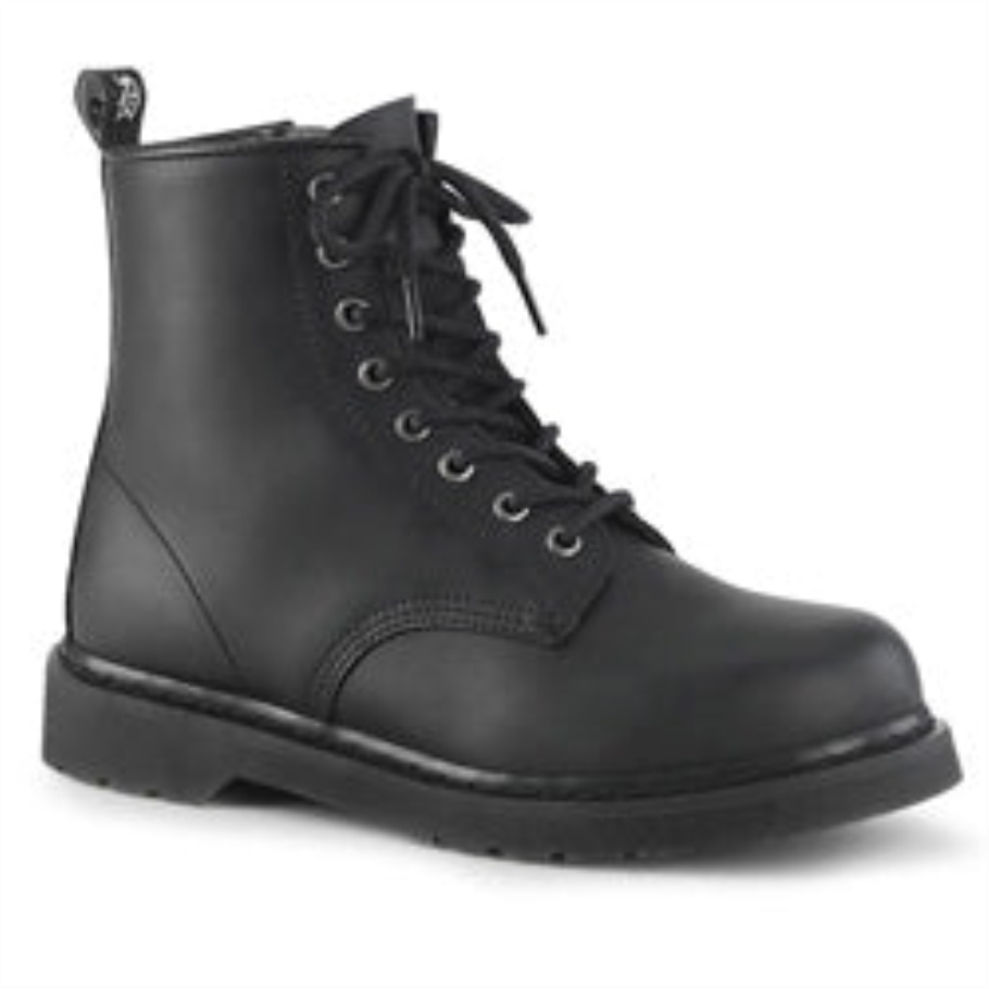Botas Demonia Cuero Vegano Negro Riot-20