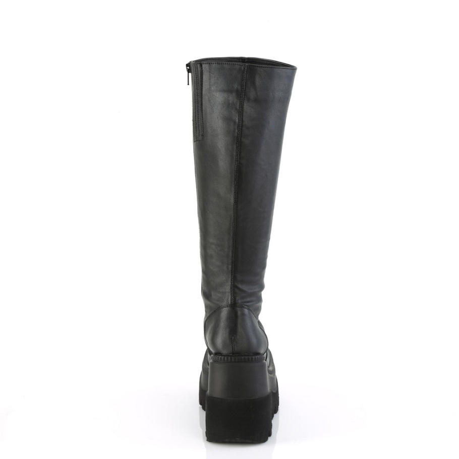 Demonia Botas Cuero Vegano Negro Shaker-100wc