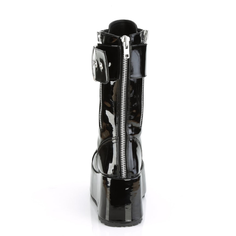 Demonia Botas Cuero Vegano Negro Shaker-60