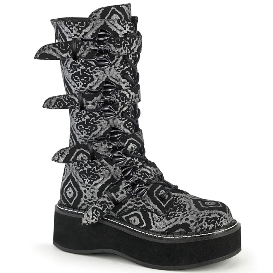 Demonia Botas Cuero Vegano Negro Slacker-230