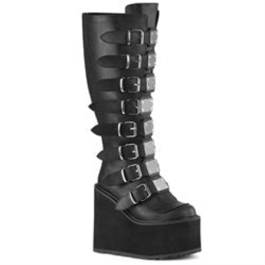 Columpio Demonia Spain Cuero Vegano Negro-815wc