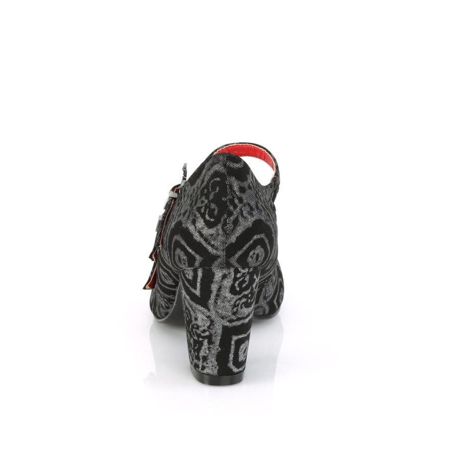 Demonia España Cuero Vegano Negro V-creeper-565