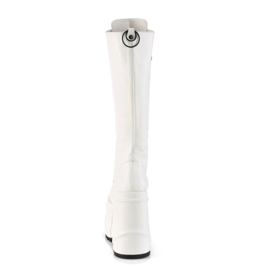 Botas Demonia Terciopelo Negro Damned-318