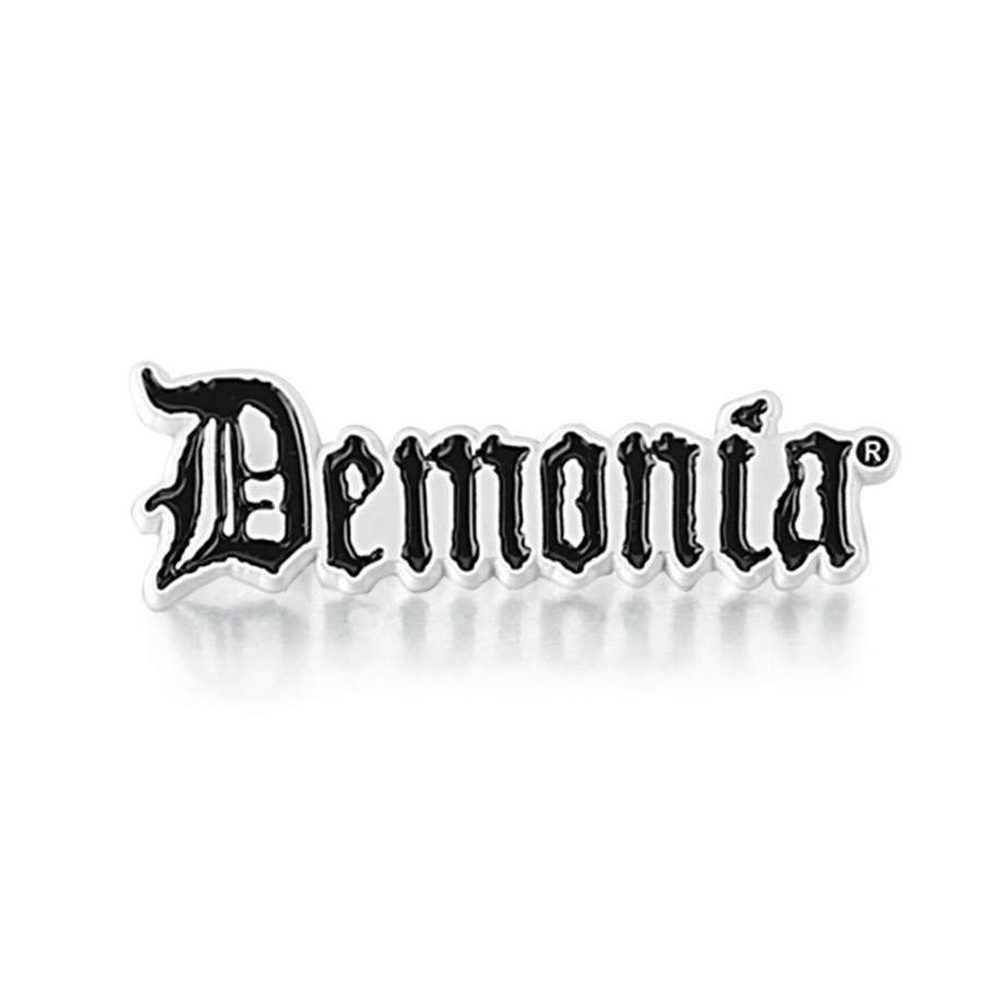 Demonia España Logo Esmalte Pin Negro Demonia España