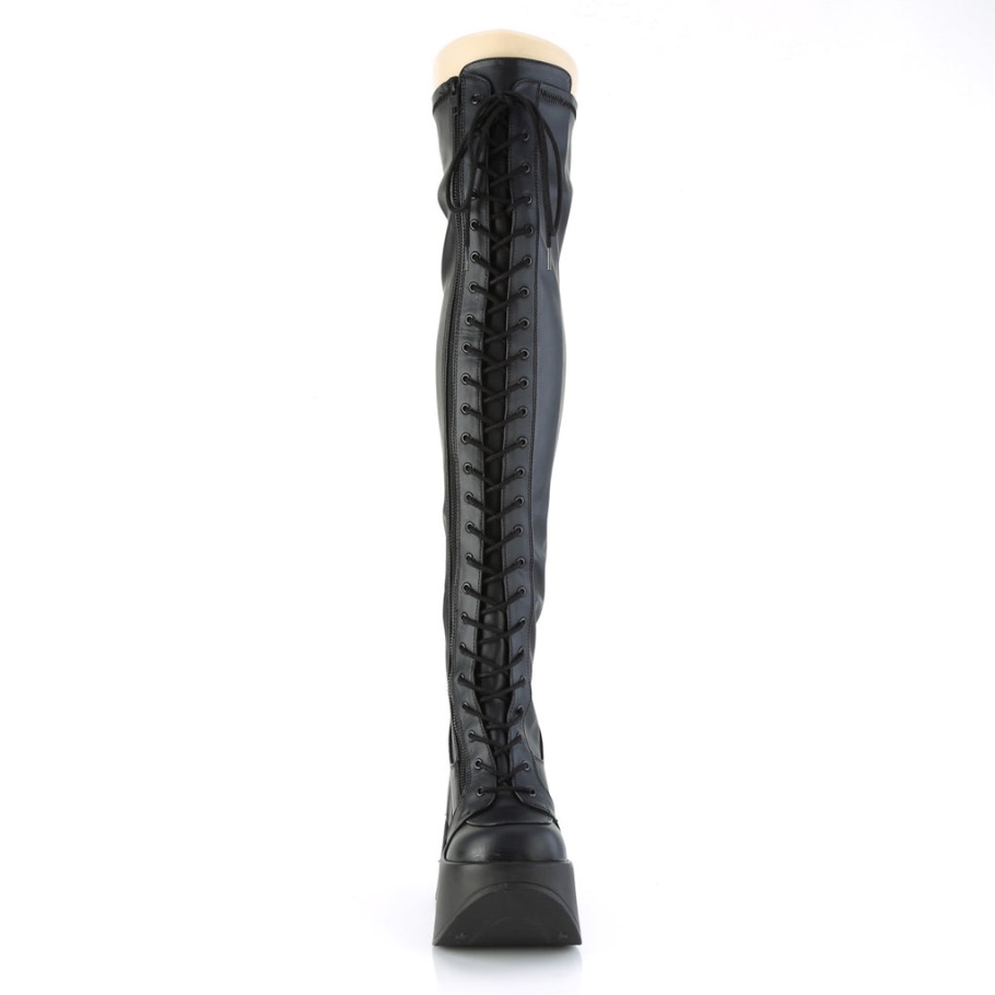 Dynamite-300 Cuero Vegano Negro Str Demonia Botas