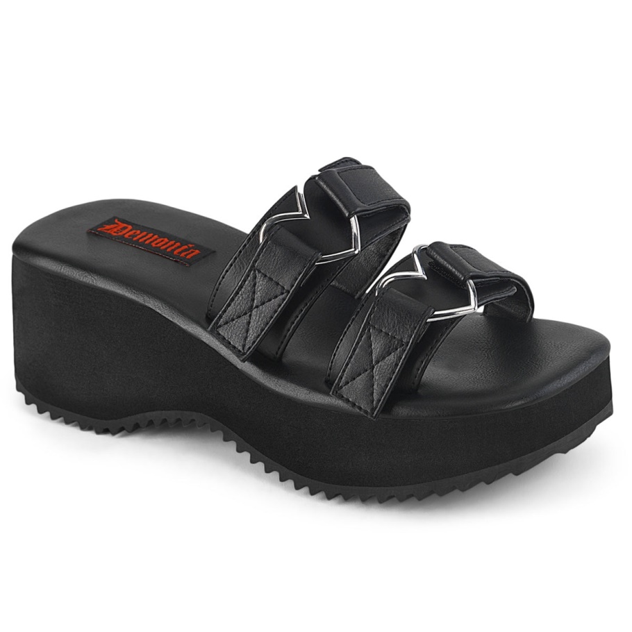 Flip-12 Cuero Vegano Negro Demonia Spain