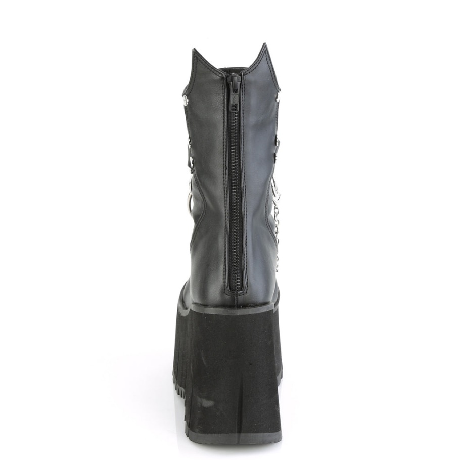 Kera-130 Demonia Botas Black Vegan Leather