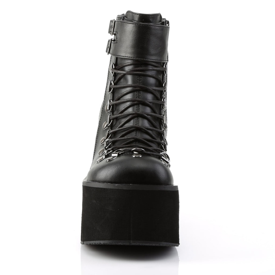 Kera-21 Black Vegan Leather Demonia Botas