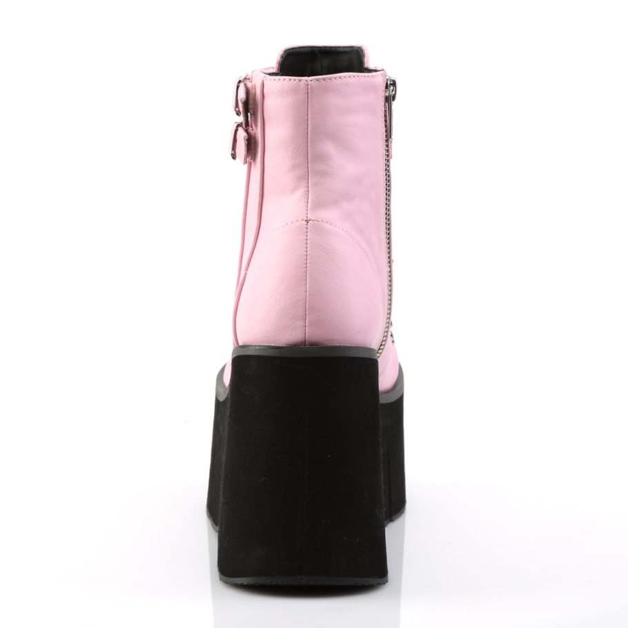 Kera-21 Demonia Botas Baby Pink Vegan Leather