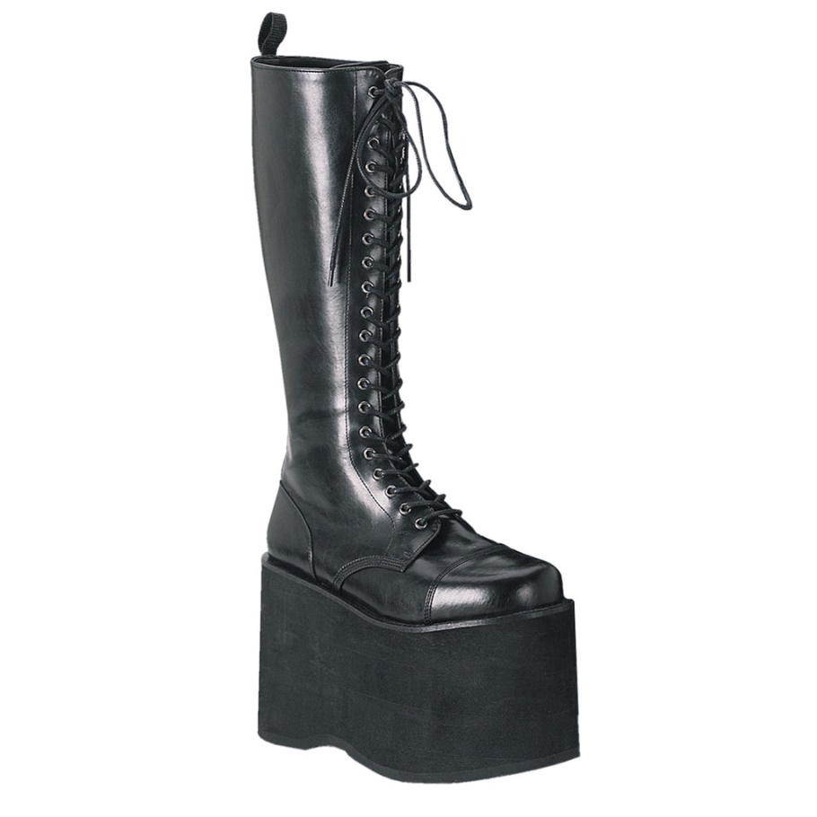 Mega-602 Demonia Botas Ecopiel Negro