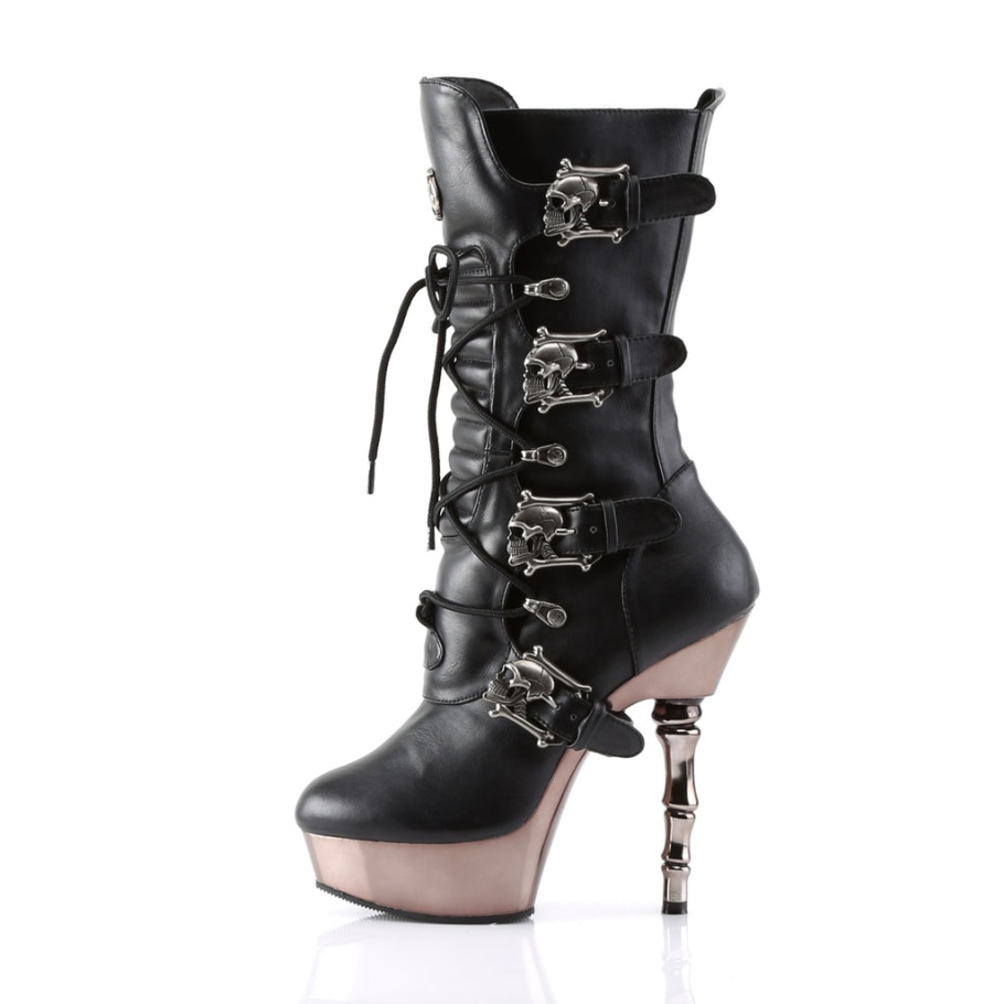 Muerto-1026 Black Veganlea Ther Demonia Botas
