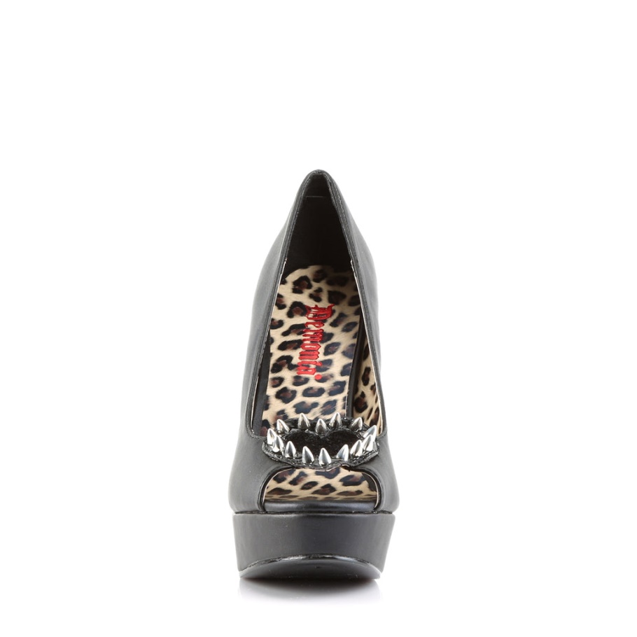 Pixie-17 Cuero Vegano Negro-pony Pelo Sintético Demonia Spain