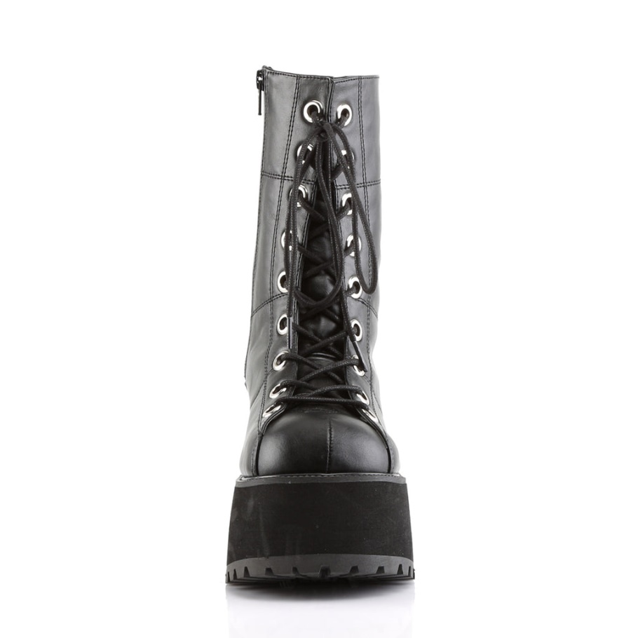 Ranger-301 Demonia Botas Cuero Vegano Negro