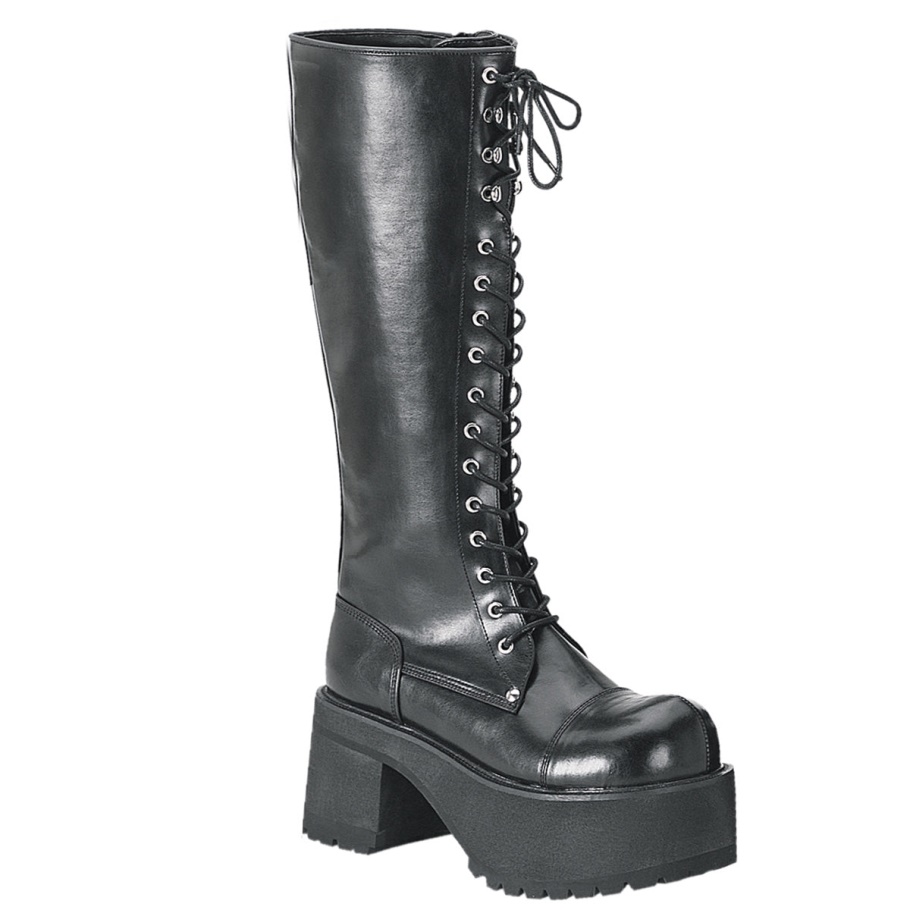 Ranger-302 Botas Demonia Negras Piel Vegana