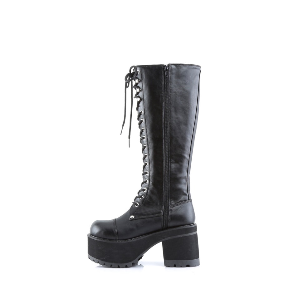 Ranger-302 Botas Demonia Negras Piel Vegana