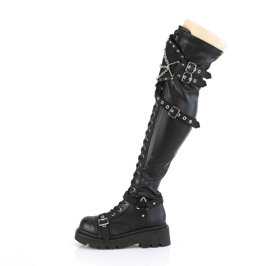 Renegade-320 Cuero Vegano Stretch Negro Demonia España