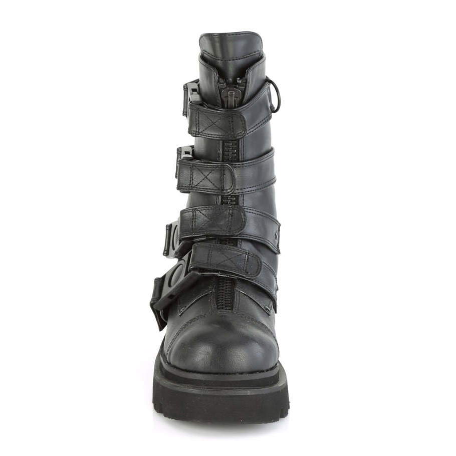 Renegade-55 Demonia Botas Cuero Vegano Negro