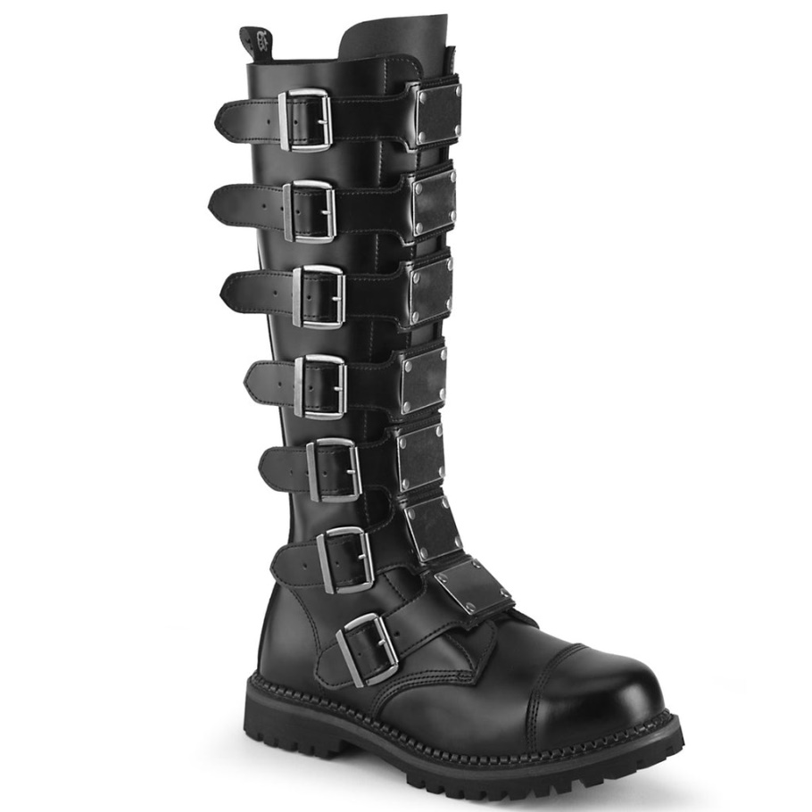 Riot-21mp Demonia España Cuero Negro