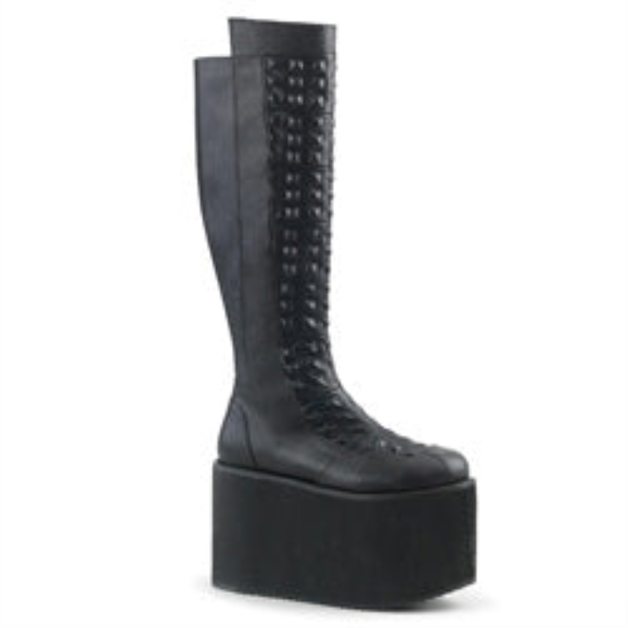 Rot-13 Demonia Botas Ecopiel Negro
