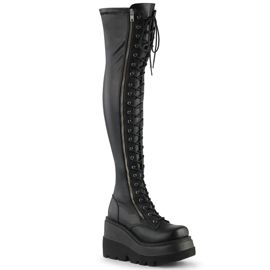 Shaker-374 Demonia España Cuero Vegano Negro Str