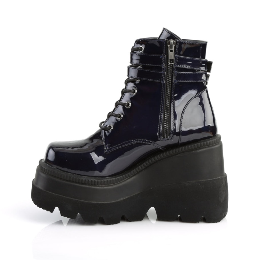 Shaker-52 Botas De Holograma Negro Demonio