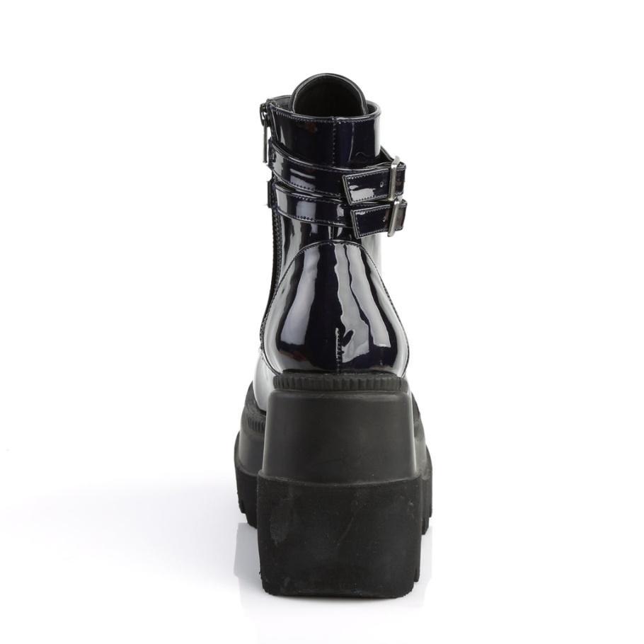 Shaker-52 Botas De Holograma Negro Demonio