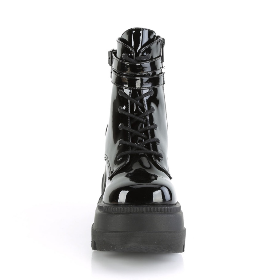 Shaker-52 Botas Demonia Charol Negro