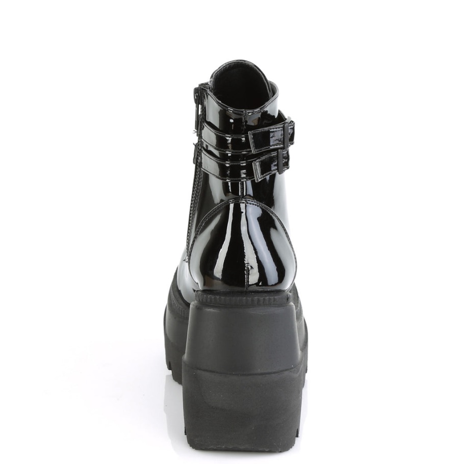 Shaker-52 Botas Demonia Charol Negro