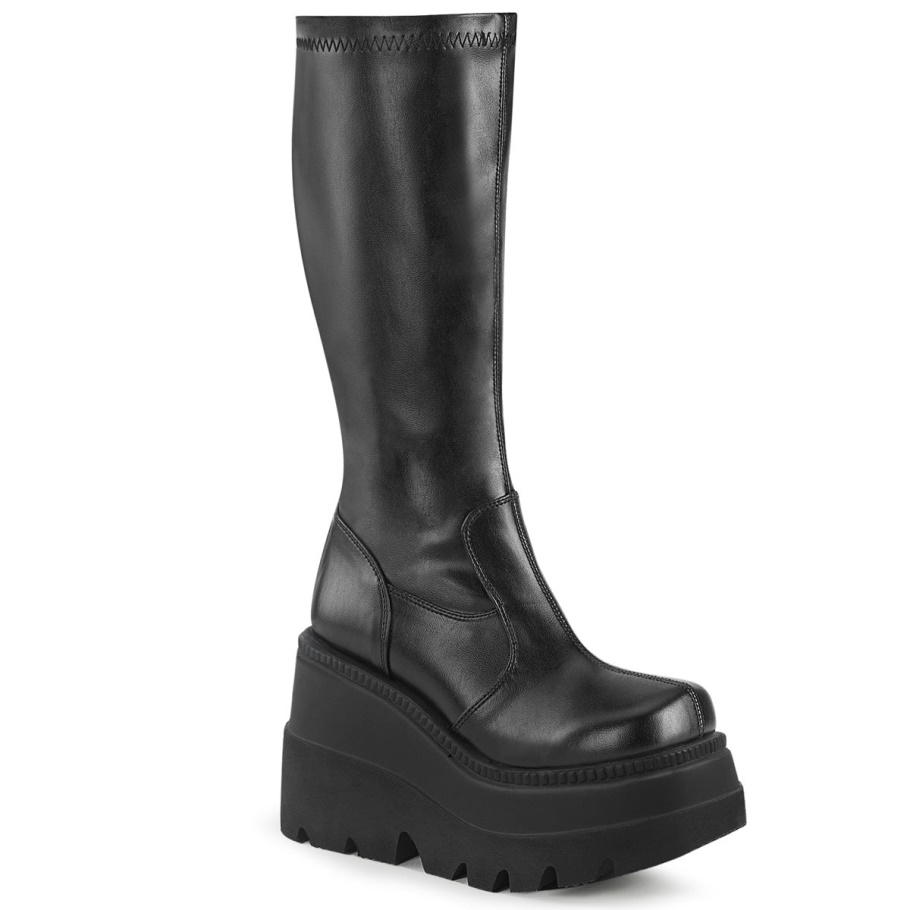 Shaker-65 Demonia Botas Cuero Vegano Negro Str