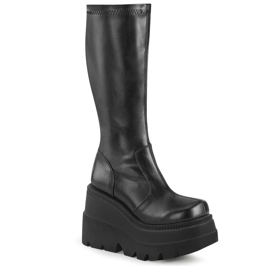 Shaker-65 Demonia Botas Cuero Vegano Negro Str